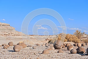Stone desert in Ischigualasto, Argentina. photo