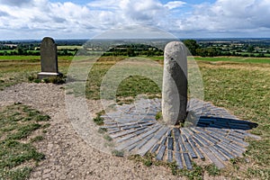 The Stone of Destiny on the Hill of Tara in County Meath in Ireland photo