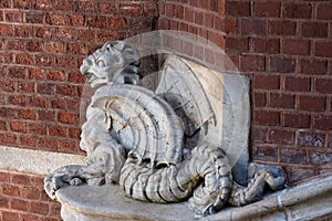 Stone dragon. Helsingborg.