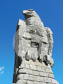 Stone Eagle On The Simplon Pass Closeup