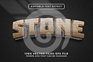 Stone Editable Text Effect