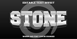 stone editable text effect