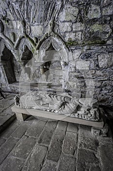 Stone Effigy of Dominic in Iona Abbey photo