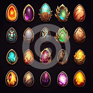 stone egg magic ai generated