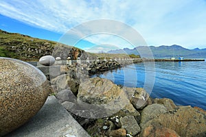 The Stone Eggs of Merry Bay, Djupivogur, Iceland photo