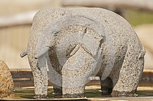 Stone elephant