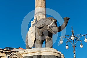 Elephant Fountain. Catania, Sicily, Italy photo