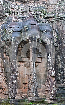 Stone Elephants at Achor Wat