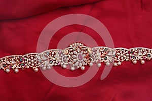 Close up of hip chain