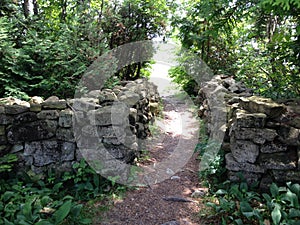 Stone entryway