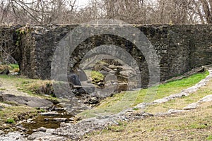 The Stone Espada Aqueduct in San Antonio Texas