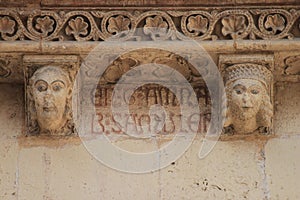 Stone facade fresco