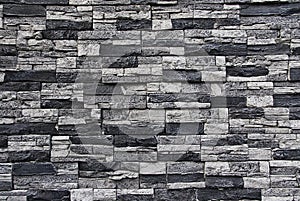 Stone facade wall