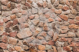 Stone facade wall texture background