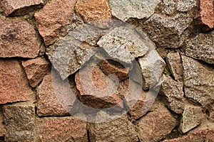 Stone facade wall texture background