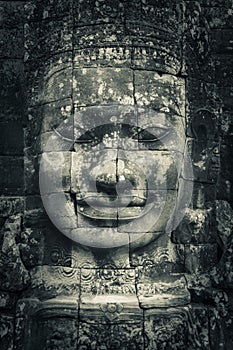 Stone face in Bayon temple