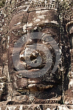 Stone face, Prasat Bayon, Cambodia