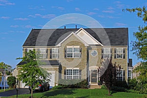 Stone faced suburban Residential House