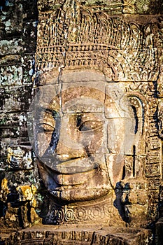 Stone faces at the bayon temple in siem reap,cambodia 14