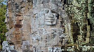 Stone faces at the bayon temple in siem reap,cambodia 6