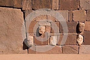 Stone faces of Tiwanaku, Bolivia