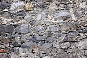 Stone fence, stone wall, natural materials, solid