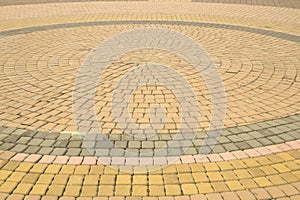 The stone floor blocks the path in the public yard