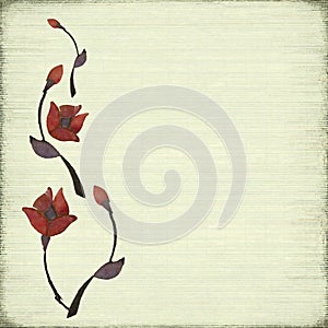 Stone Flower Design Background
