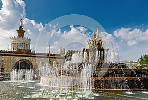 The Stone Flower Fountain in All-Russia Exhibition Center (VDNKh), Moscow