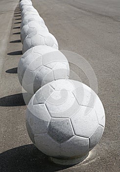 Stone footballs photo