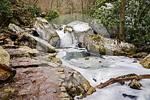 Stone Footpath by a Frozen Creek - 2