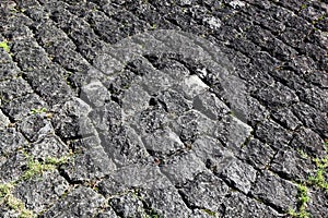 Stone footpath