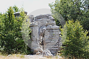 Stone forest natural rock formation Monodendri Zagori