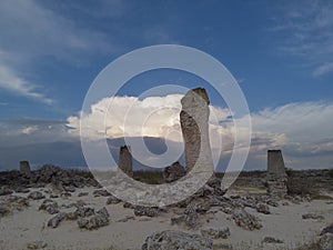 Stone Forest near Varna, Bulgaria. The only desert on the Balkans with ancient cylinder rocks