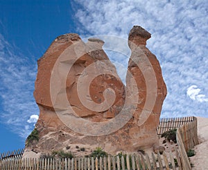 Stone formation called Camel rock in Devrent valley, or Imagination Valley in Cappadocia, Anatolia, Turkey