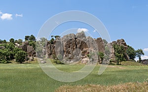 Stone formation in Phrygia Valley Natural Park Frig Vadisi Tabiat Parki, Ihsaniye, Afyonkarahisar/Turkey