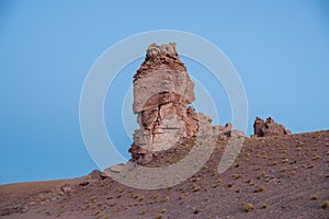 Stone formation in Salar De Tara, Atacama Desert, Chile