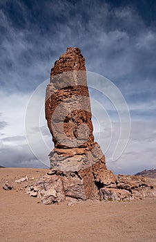 Stone formation in Salar De Tara, Atacama Desert, Chile