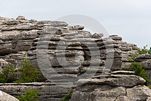 Stone formation in torcal national park photo