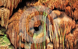 Stone formations in Saeva dupka cave, Bulgaria