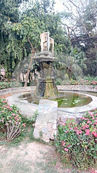 Stone Fountain in Lodi Gardens