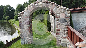 Stone gate entry to mysterious world