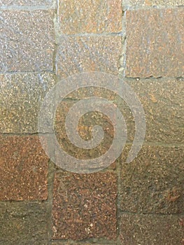 Stone geometric parttern of a floor