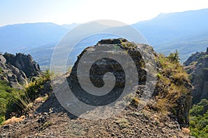 Stone ghost valley on the Crimean peninsula