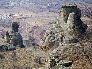 Stone Ghosts Vally. Demerdzhi Mountain Rocks.