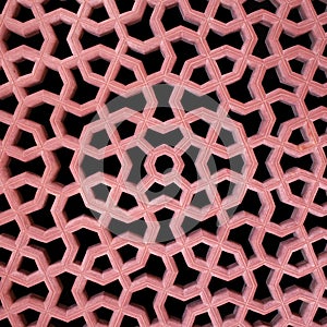 Stone grating at Humayuns Tomb in New Delhi, India photo