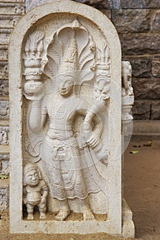 Stone Guardian at Bodhi Temple, Sri Lanka