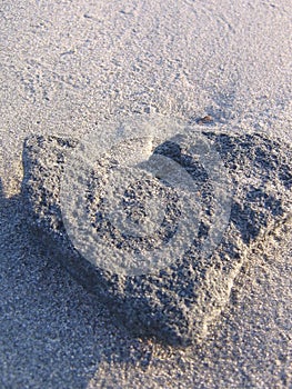 Stone heart photo