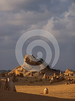 Stone hill in the desert