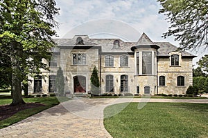 Stone home with turret